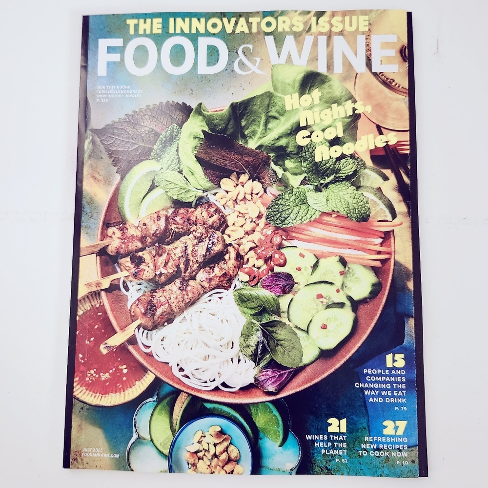 🍭7/$15 Food & Wine Magazine July 2025 The Innovators Issue